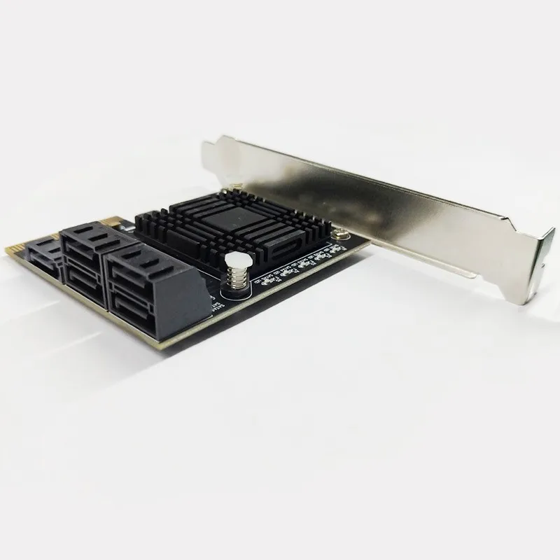 BTBcoin Add On Cards PCIE SATA Controller PCI-E Hub/Card to 3.0 Card 5-Port SATA3 SSD PCI Express X4 Gen3 Adapter | Компьютеры и офис