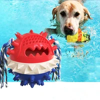 dog toy dog chew toy water floating dog molar stick sound dog toy leaking ball puppy dental care pet supplies