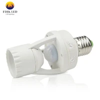 e27 high sensitivity pir human body motion sensor led lamp with control switch bulb socket suitable for screw socket light bulbs