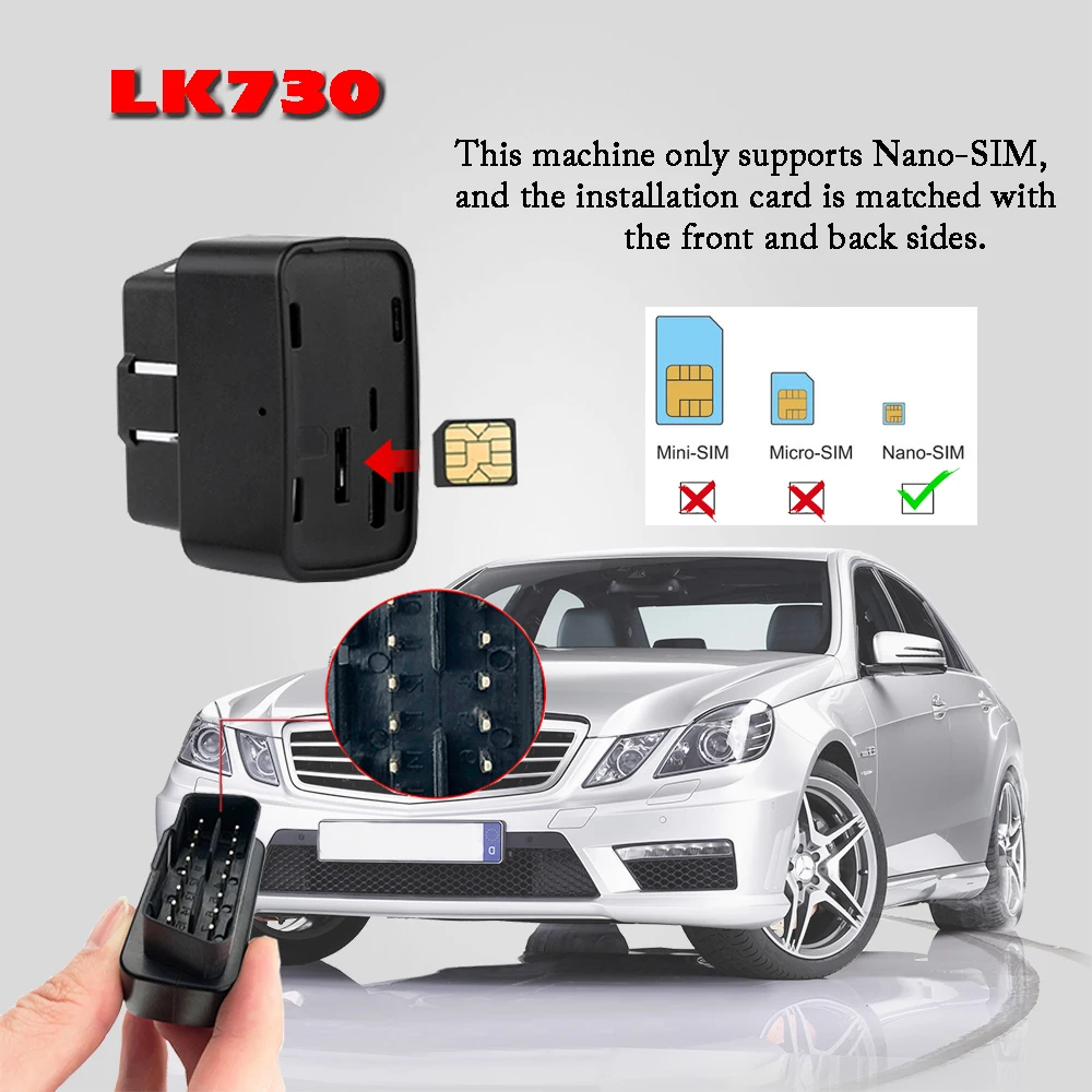LK730 OBD gps-трекер автомобильный gps-локатор программное обеспечение Приложение IOS и