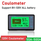 Постоянный ток 120 В кулометр монитор А 500А тестер емкости Измеритель RV электрический скутер Lifepo4 свинцово-кислотный литий-ионный аккумулятор 12 В