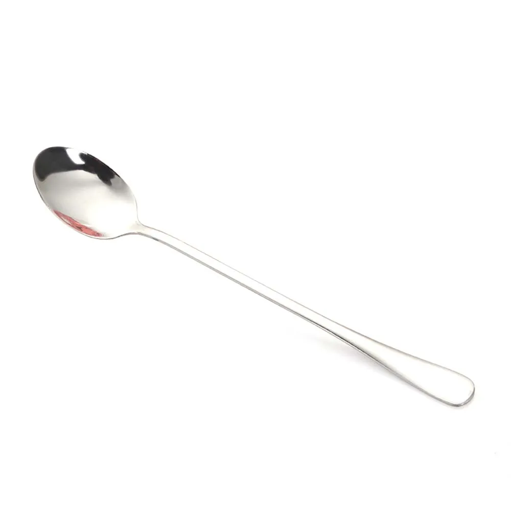 3 New 24cm Stainless Steel Long Handle Teaspoons Stirring Tea Coffee Spoon Ice Cream Spoon Bar Drink Cocktail Mixing Spoon Hot - Цвет: 3