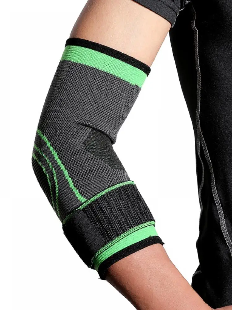

Unisex Adjustable Elbow Pad Arm Bandage Tennis Elbow Support Protector Basketball Volleyball Breathable Sports Protective Gear