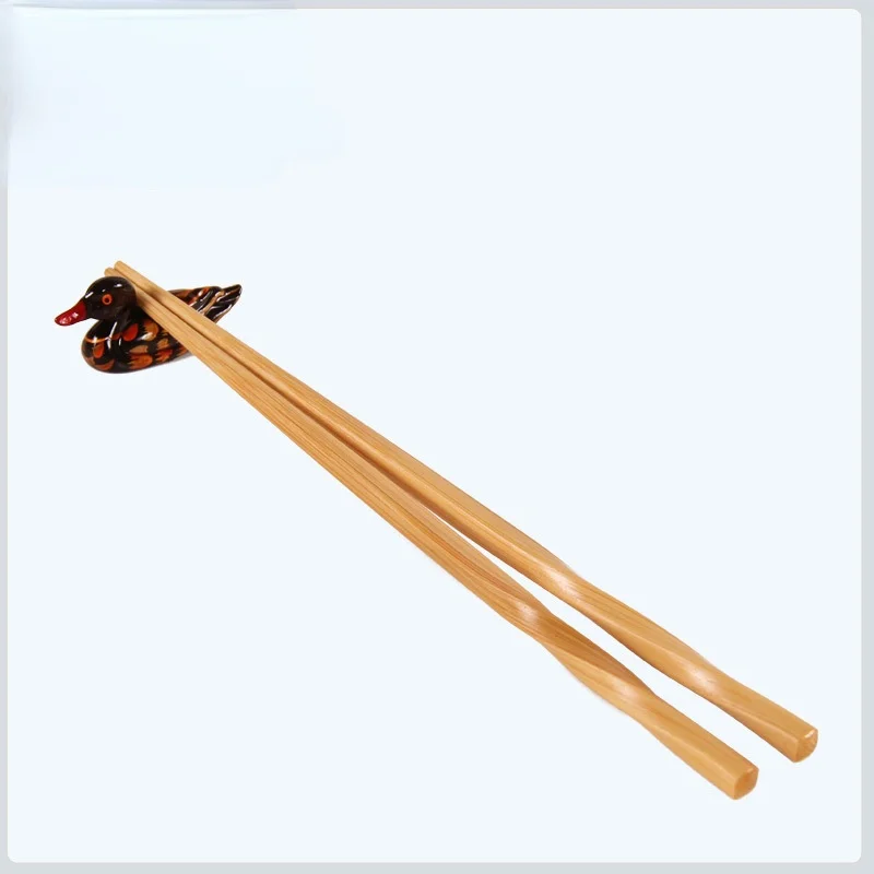 

Handmade Natural Wavy Wood Chopsticks Healthy Chinese Chop Sticks Reusable Hashi Sushi Food Stick Gift Tableware