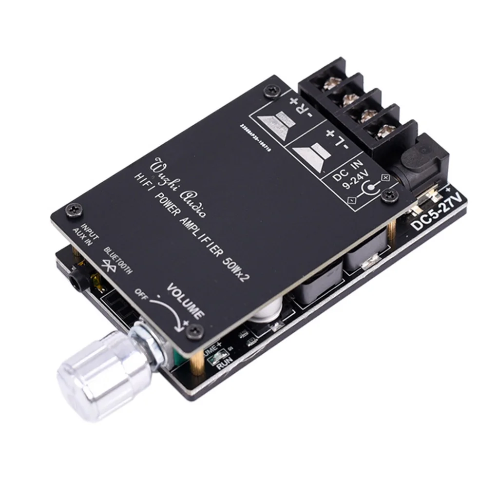 

Плата цифрового усилителя мощности Bluetooth 5,0 AUX TPA3116, 2x50 Вт 100 Вт, стерео аудио AMP модуль для динамика, домашняя музыка 502C HIF