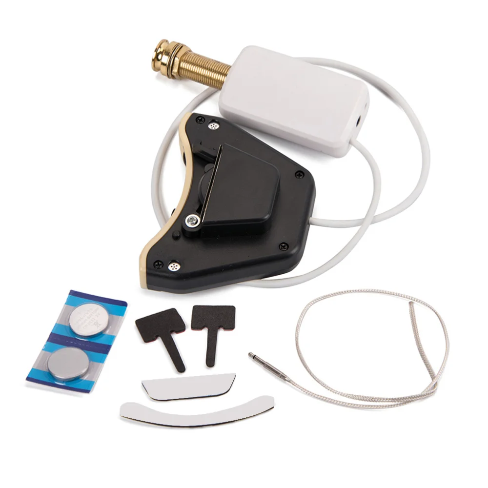 

1 Set GMB360 Acoustic Classical Guitar Sound Hole Soundhole Pickup Piezo Pickup Guitar Preamp with Volume Phase Bass Treble Cont