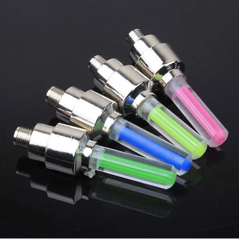 

Bicycle Car Wheel Tire Valve Cap Spoke Flash LED Lights Lamp Waterproof LEDS Tyre Tire Valve Caps Wheel spokes LED Light