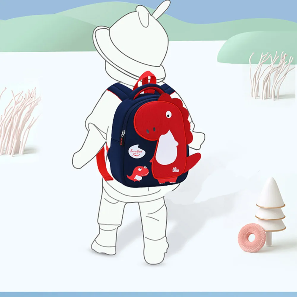 New Cute Kids Toddler School Bags Backpack Children Kindergarten Schoolbag 3D Cartoon Dinosaur Bag for Girls Boys Mochila Infant