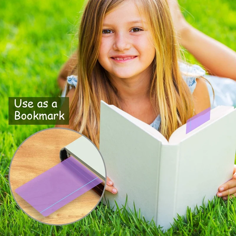 

Guided Reading Highlight Strips Colored Overlay Reading Tracking Rulers Helps with Reduce Visual Stress (8 Pack)