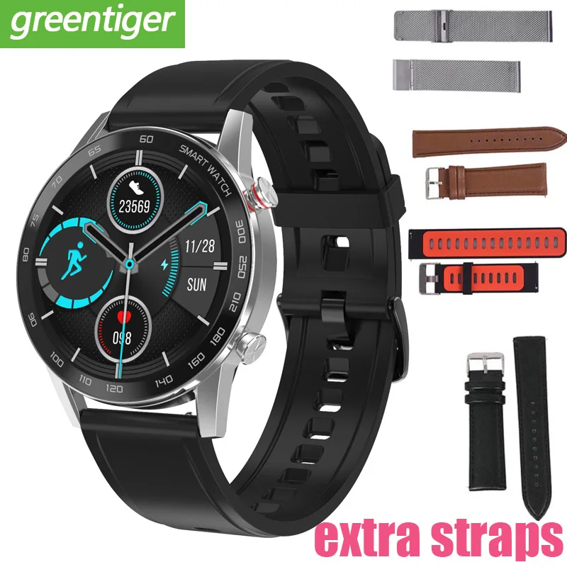 DT95 Смарт часы Bluetooth вызова IP68 Водонепроницаемый ЭКГ Измерение частоты сердечных