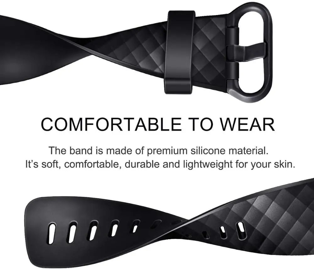 Силиконовый ремешок для фитнес-браслета Fitbit Charge 3 SE сменный смарт-часов 4/3SE