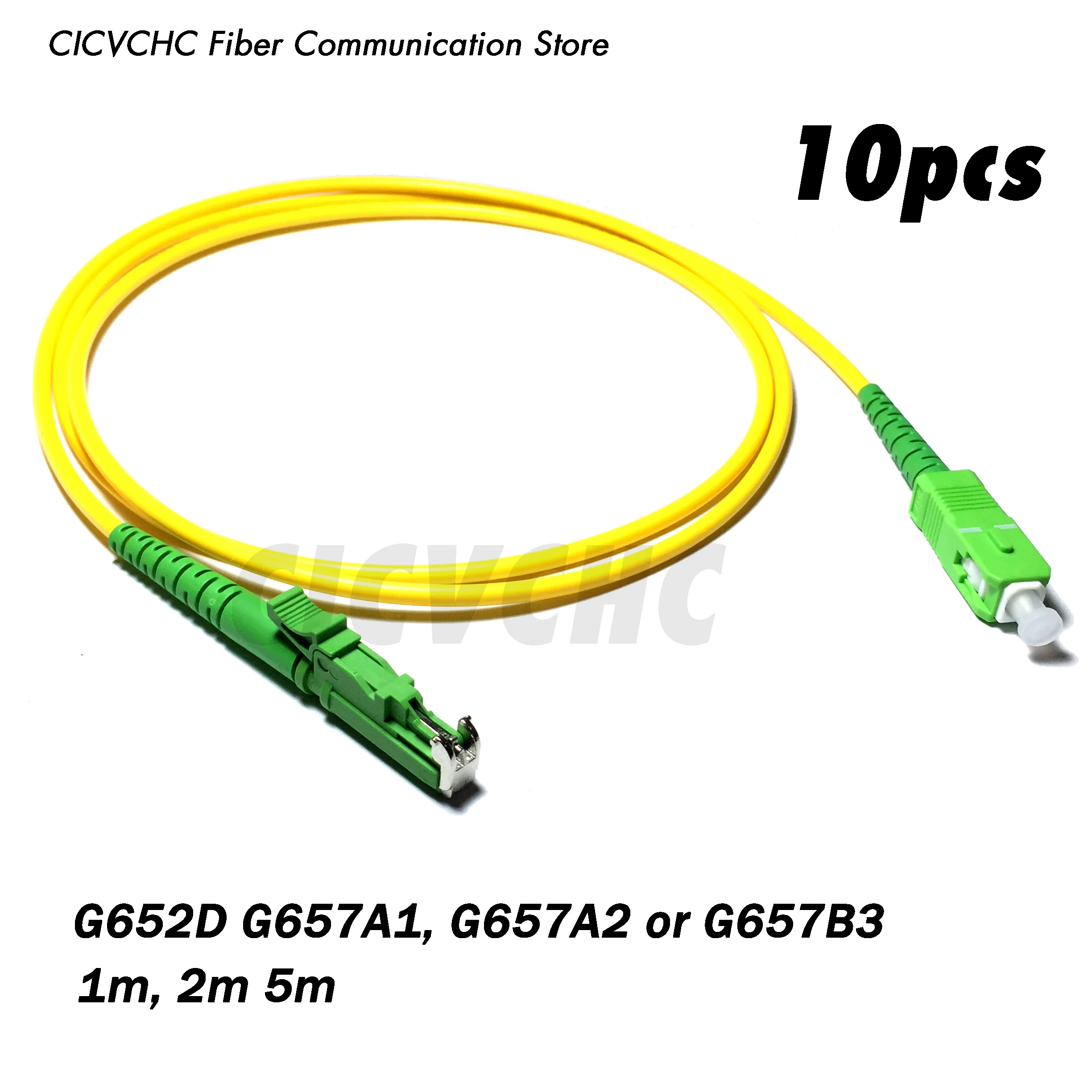 10 шт LSH(E2000)/APC-SC/APC волокна Patchcord-одиночный режим-G657B3 G657A2 G657A1 или G652D-3.0mm кабель