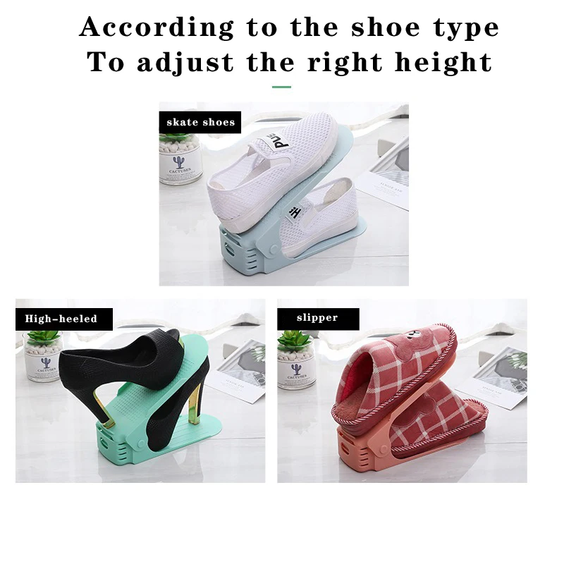 Прочный регулируемый держатель для обуви 10 шт. органайзер экономя пространства