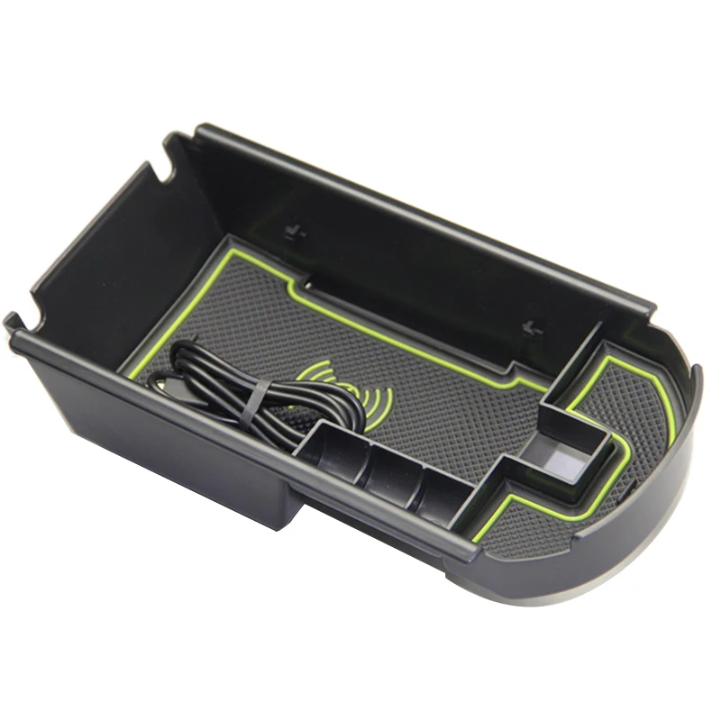 Car Center Console Storage Box Glasses 1Lot Mobile Phone Glove Organizer Customized For 2018 Toyota C-Hr (With Wireless | Автомобили и