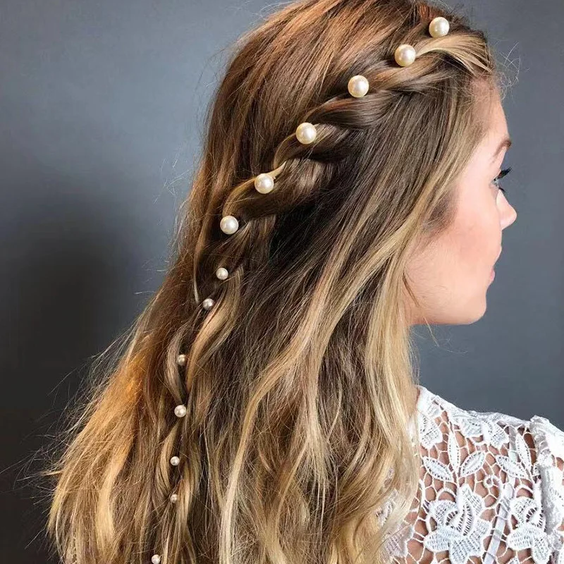 1 шт. женская заколка для волос с жемчугом|Шпильки и заколки волос| |