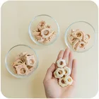 10 шт. детский Прорезыватель для зубов буковая Соска с бусами аксессуары для цепи Дерево грызун звезда DIY Прорезыватель браслеты Монтессори подарки для новорожденных
