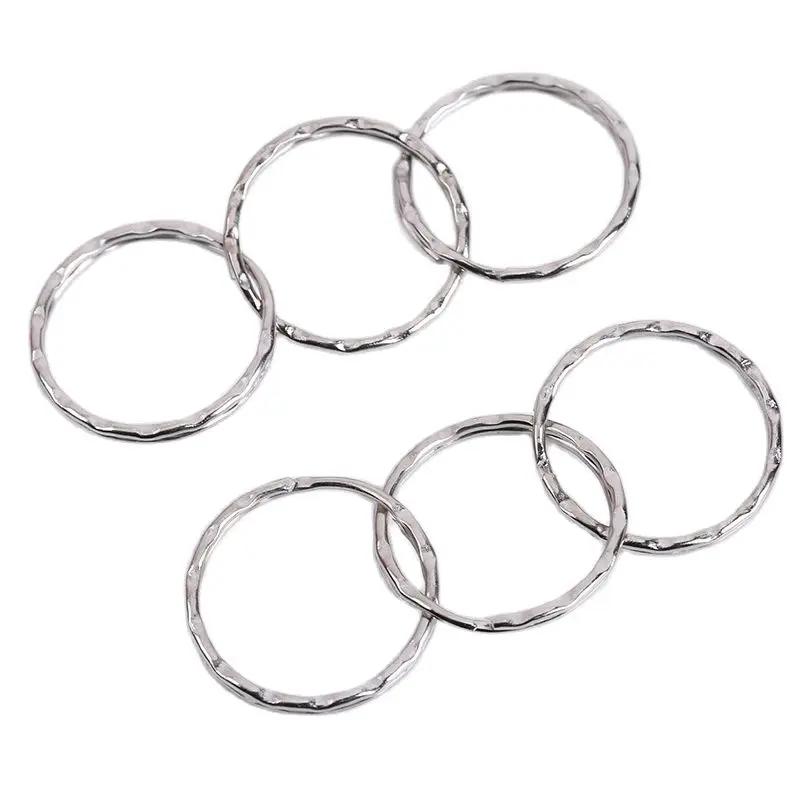 Кольцо для ключей 10 шт./лот цепи разрезное кольцо обруч металлическая петля