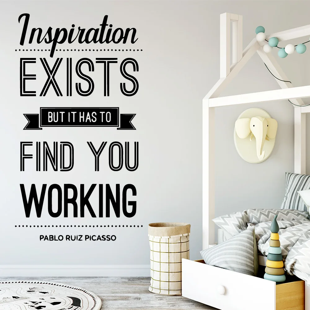 Художественная наклейка с цитатами вдохновения водонепроницаемые настенные