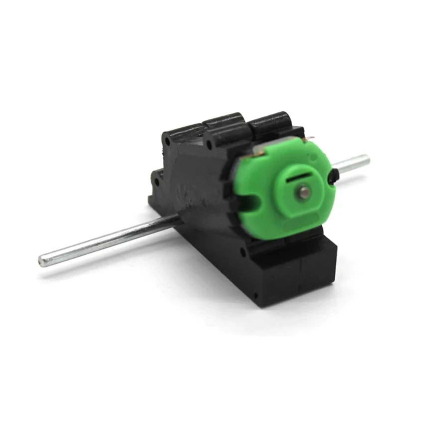 5 шт. редуктор постоянного тока 3 в 6 700 об./мин. 1300 двойной вал длина 28 мм