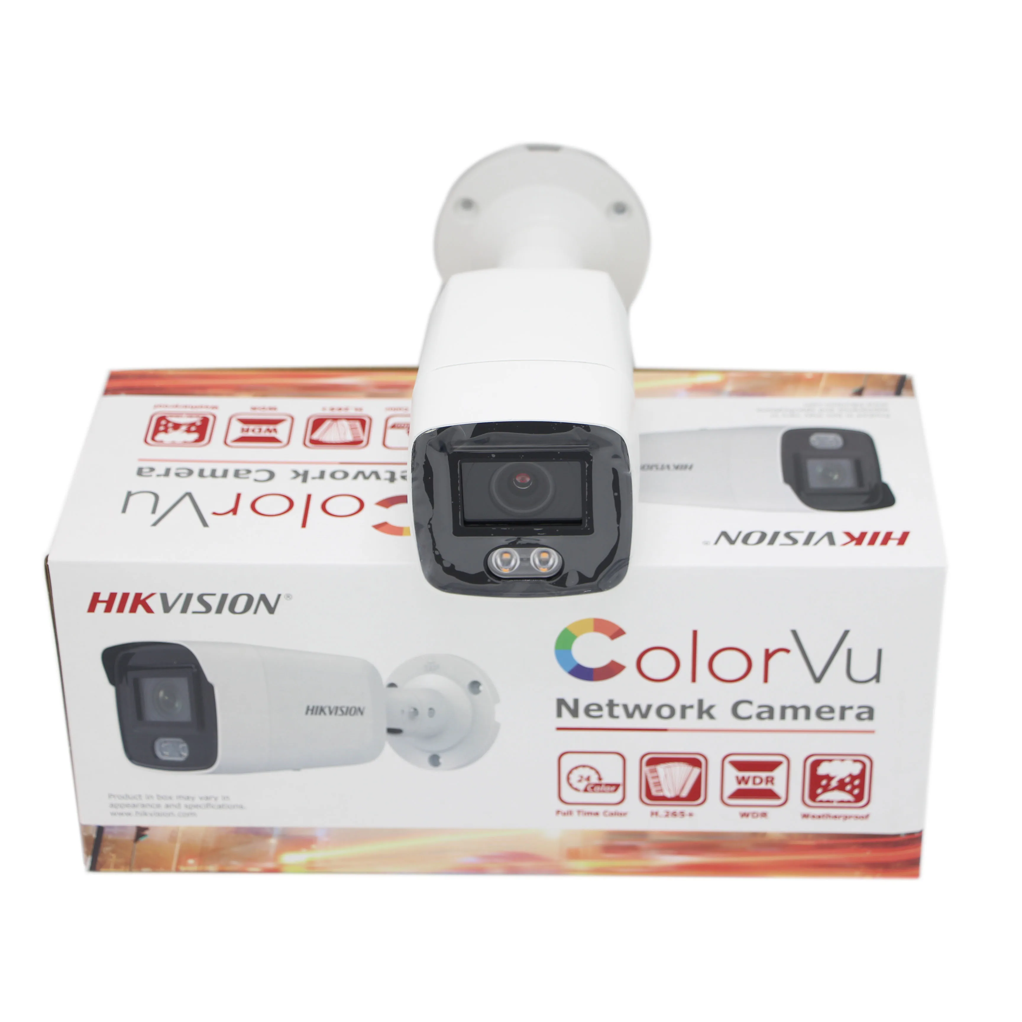 

IP Camera 4MP Hikvision Surveillance Bullet Network Full Color POE H.265+ IP67 DS-2CD2047G1-L CCTV ColorVu Camera