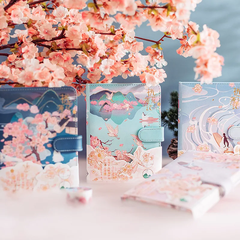 Блокнот B6 с магнитной застежкой позолоченный тетрадь в старинном стиле