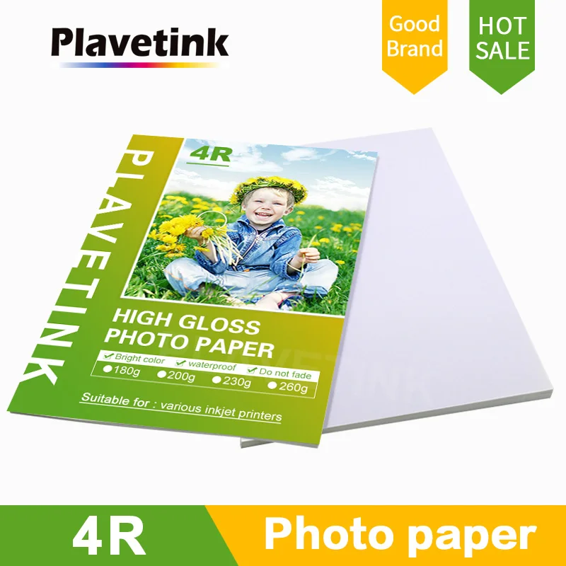 

Plavetink A4 50sheets 100sheets 135g 150g high Glossy Self Adhesive Inkjet Printing with back glue sticker photo paper