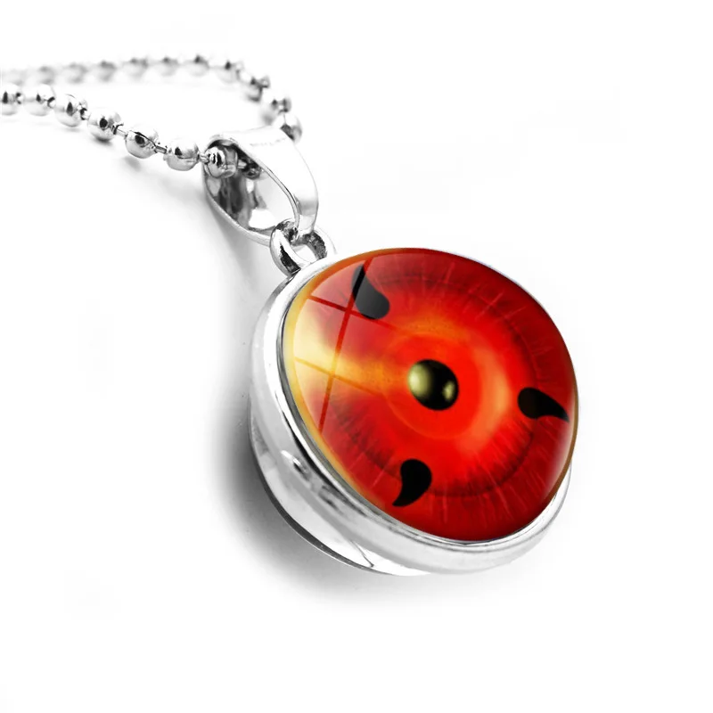 Калейдоскоп глаза фото стеклянный шар кулон ожерелье в стиле японского аниме