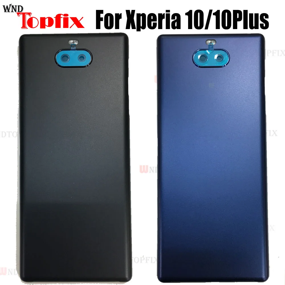 

Задняя крышка батарейного отсека для Sony Xperia 10 Plus, Задняя стеклянная крышка корпуса для Sony 10 plus, Крышка батарейного отсека для Sony 10, задняя крышка