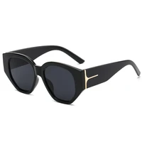 punk polygon cat eye women sunglasses fashion retro brand designer cateye sun glasses men classic black eyeglasses shades
