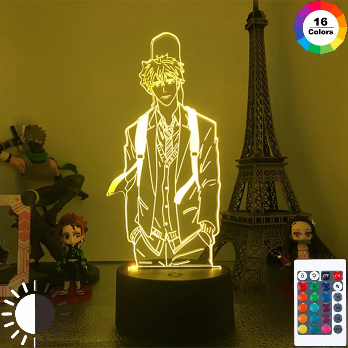 

BL Anime GIVEN Figure RGB 3D Night Lamp LED Nightlight Otaku Glow Lights Birthday Gifts Home Bedroom Dressing Table Decoration