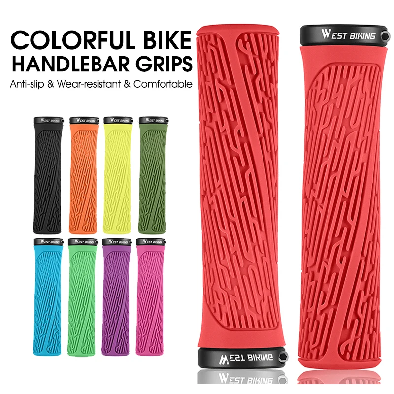 

Soft Rubber Bicycle Grips BMX MTB Road Cycling Grips Shockproof Anti-Slip Handlebar Cover Ergonomic Bike Handlebar Accessories