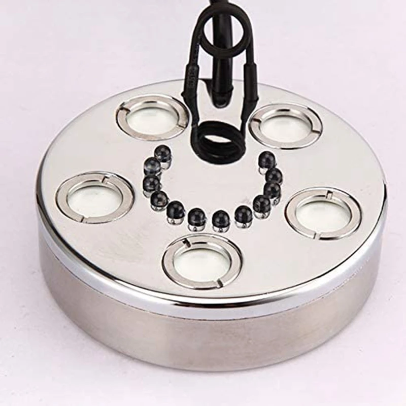 

Mist Maker Fogger AC 36V 5 Head Industrial Mist Maker Fogger for Fountain Pond Atomizer Head Air Humidifier Color Lights