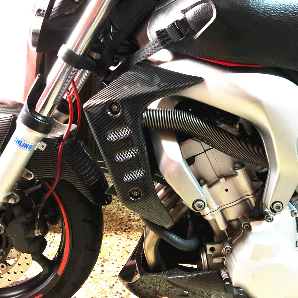 1 пара черные и зеленые карбоновые зеркальные боковые накладки для kawaski Z750 2004 2005