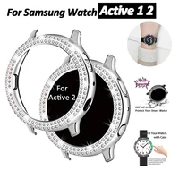 diamond watch case for samsung galaxy watch active 2 galaxy watch active bumper protector full cove watch protector 40mm 44mm