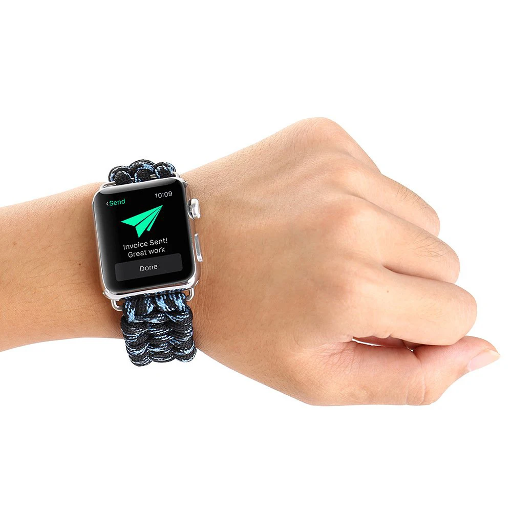 Ремешок для apple watch band 44 мм 40 браслет iwatch 42 38 спортивный с металлической застежкой