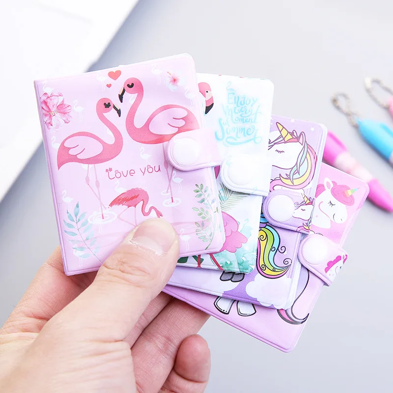 Kawaii Мультфильм Единорог Фламинго блокнот для записей с шариковой ручкой Декор