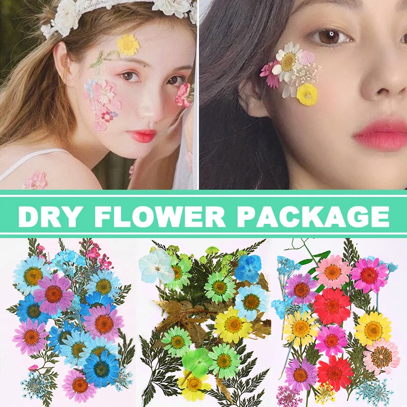 

Ladies Girls Mixed Dried Flowers DIY Accessories Pressed Flower DIY Art Floral Decors Collection Gift Craft DIY Material Pack