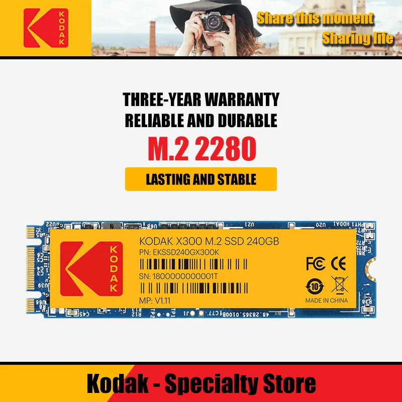 Внутренний твердотельный накопитель Kodak M2 SSD 120 ГБ 240 480 Гб HD NVMe жесткий диск HDD X300 sata