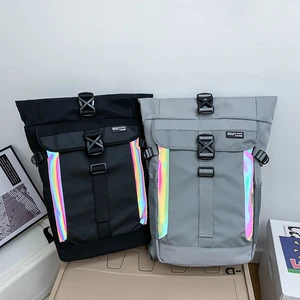 Модный повседневный рюкзак унисекс тренд женский рюкзак Простая Повседневная Сумка Многофункциональная Студенческая большая вместительность легкий зеленый