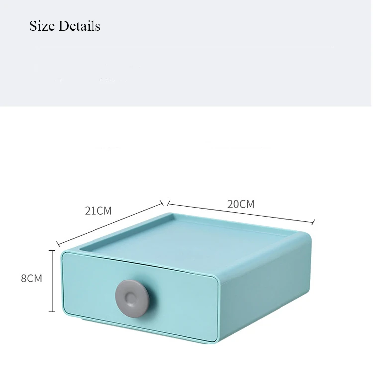 

2PCS Jewelry Organizer Jewelry Storage Boxes High Capacity Office Casket Makeup Storage Makeup Organizer Artifact Student Desks