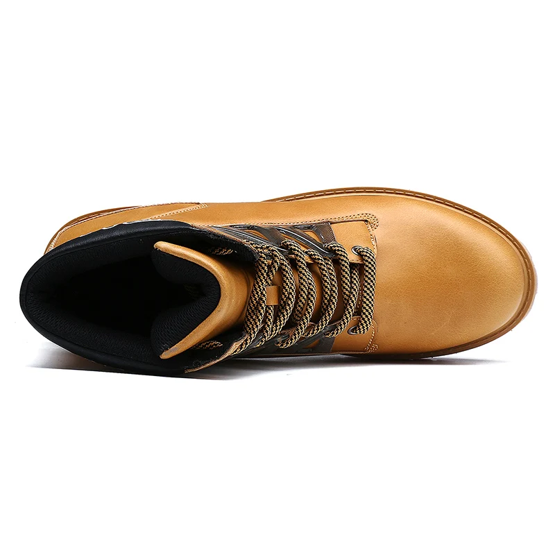 

High Quality Split Leather Men Boots Brand Men Snow Boots Winter Boot Dr. Motorcycle Ankle Boots Comfortable Boots Dr With Shoes