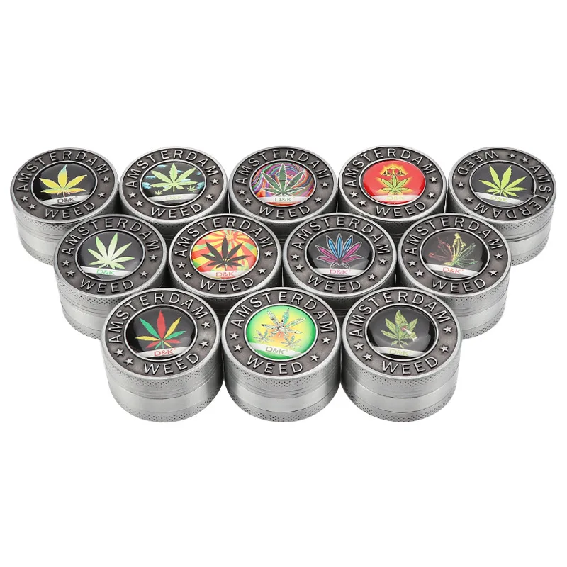 Измельчитель из цинкового сплава трехслойная мельница для трав 40 мм с фильтром