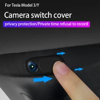 tesla model 3y 2017 2021 car interior webcam cover car camera privacy cover abs plastic case suitable for all tesla models