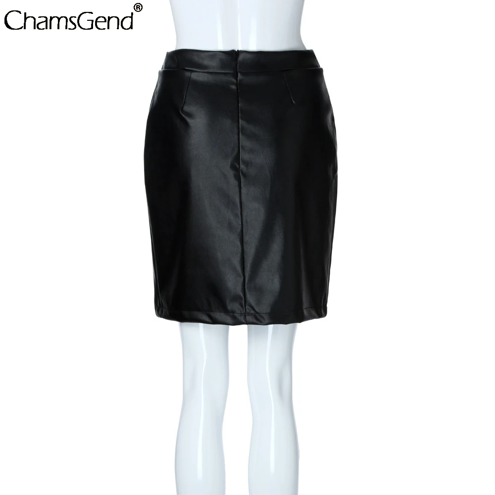 

High Waist Leather Mini Skirt Women Slim Pu Lace Uniform Pencil Short Skirts Female Spring Summer Casual Fashion Elegant Bottoms