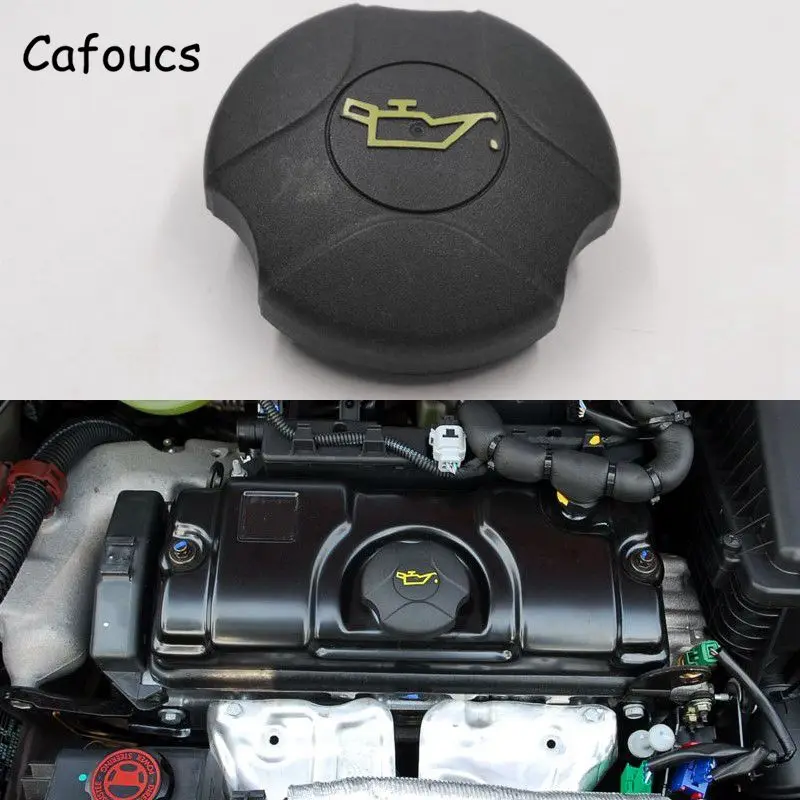Cafoucs автомобильный масляный наполнитель крышка для Peugeot 106 205 206 207 306 307 405 1007 Citroen C2 C3