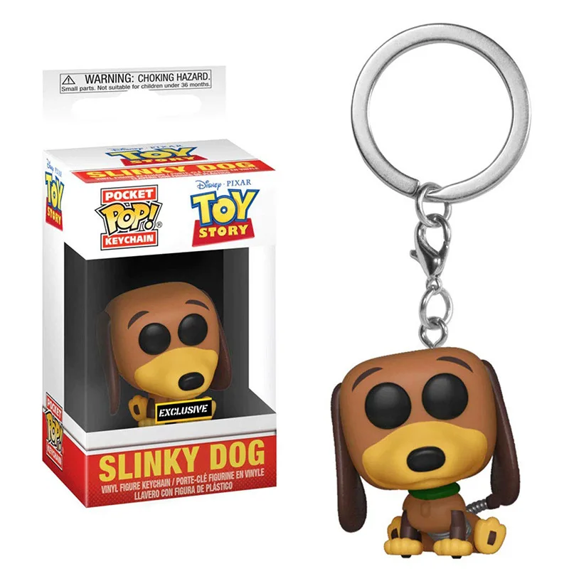 FUNKO POP игрушка Марвел История 4 Стэн ли Сейлор Мун Аладдин Карманный Брелок странные вещи фигурка игрушки для детей подарок - Цвет: slinkydog
