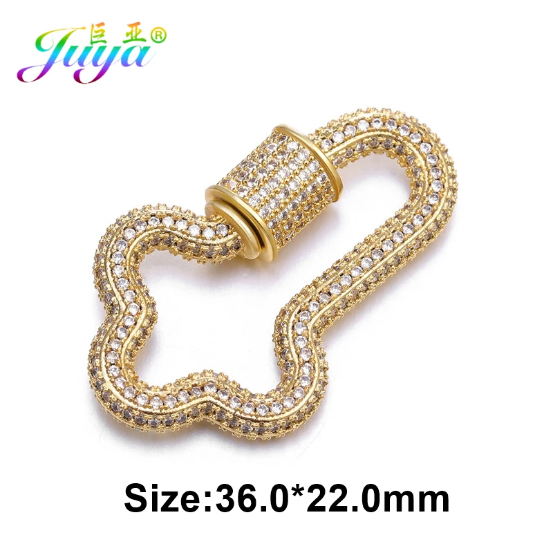 Gold Juya DIY застежки для ювелирных изделий, принадлежности, Застежка ручной работы, застежка для лобстера, аксессуары для роскошного рукоделия, бисероплетение, изготовление ювелирных изделий - Цвет: Gold