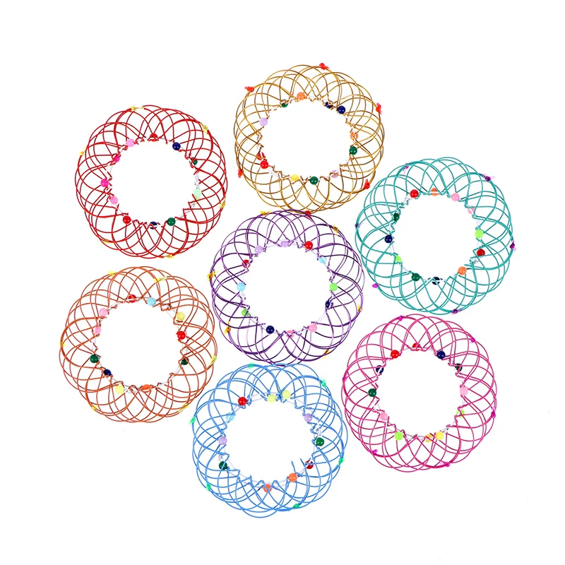 

2pc Fidget Toys Popit Make Magic Steel Iron Ring Decompression Flexible Basket Soft Magical Toys Anti Stress Kids Gifts Juguetes
