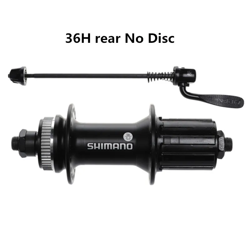 36H rear No Disc SHIMANO FH-RM35 концентратор горный велосипед 7 S/8 S/9 скорость универсальный замок дисковый тормоз карта быстросъемный вал 32 H/36 H и RT30 160 мм диск - Цвет: 36H rear No Disc