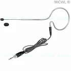 Новое поколение Черный гарнитура на одно ухо микрофон 3,5 мм Jack Внешний замок для Беспроводной Системы ПК всенаправленный микрофон